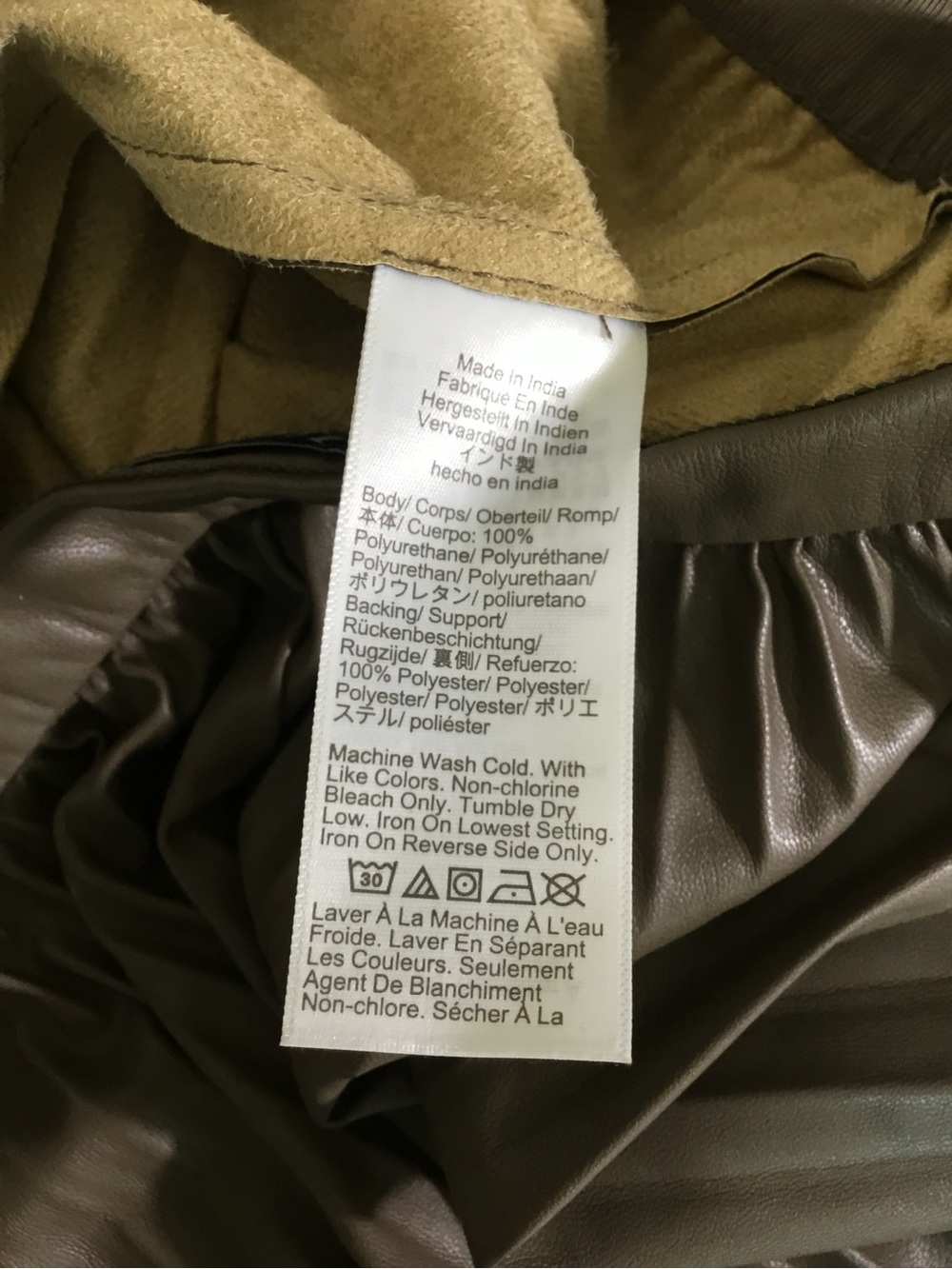 J. Crew Swingy Pleated Faux Leather Mini Skirt Size 12 - Picture 6 of 8